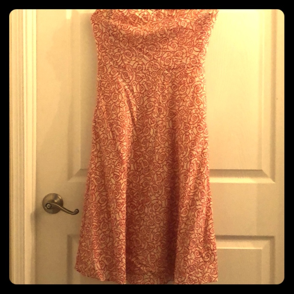 J. Crew size 6 cotton strapless dress